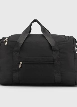 Мужская спортивная сумка brand hengtoo карман для обуви черная нейлоновая 38 литров3 фото