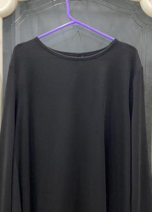 Асиметрична блуза-туніка а-силует комбіновані тканини2 фото