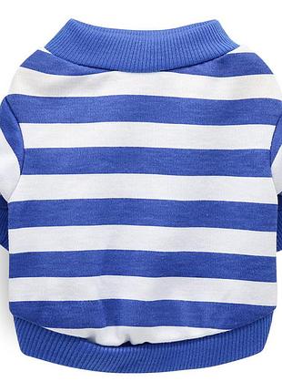 Свитшот для котов и кошек pet style "моряк" сине-белый s