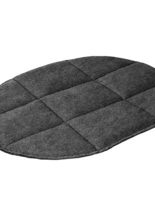 Лежак для котів bronzedog овальний чорний s3 фото