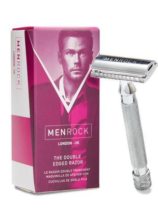 Набор для бритья men rock (станок для бритья, помазок, мыло, лезвия)