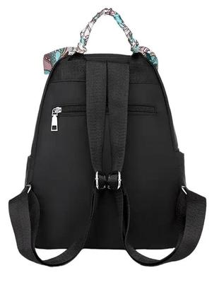 Жіночий рюкзак міський стильний нейлоновий balina повсякденний текстильний для дівчат тканинний чорний5 фото