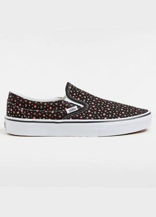 Кеди чоловічі vans classic slip-on 46 (30 см) ditsy floral black/multi (vn000bvzbou1-46)5 фото