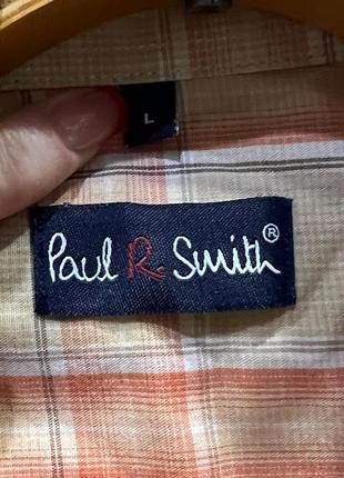 Мужская рубашка в клетку paul smith оригинал 3