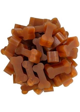 Ласощі для собак waudog treats "стоматологічна кістка зі смаком качки", 100 г