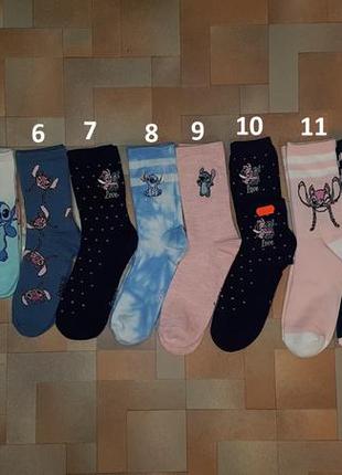Шкарпетки, шкарпетки прань, stitch disney 34-41 р-р1 фото