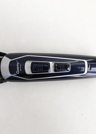 Машинка для стрижки gemei gm-6115, машинка для стрижки волос беспроводная. цвет: синий5 фото