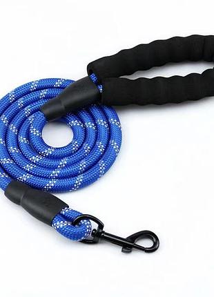 Повідець для котів pet style "maypaw" 1,5 м синій 1,2