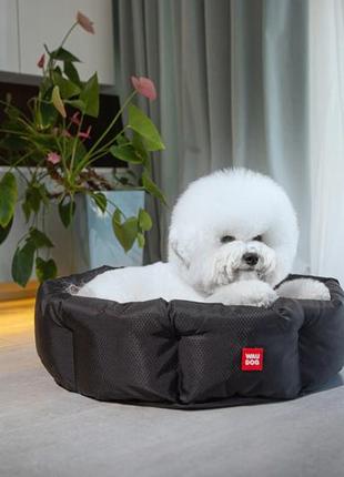Лежанка для собак waudog relax, малюнок "бетмен 1", зі змінною  подушкою, l, ш 49 см, дл 59 см, в 20 см2 фото