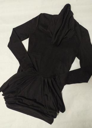Платье женское черно серое