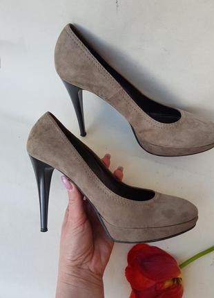 Базовые классические элегантные нюдовые кожаные туфельки san италия2 фото