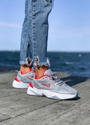 Nike m2k tekno grey/reg 🆕шикарные  кроссовки найк 🆕купить наложенный платёж