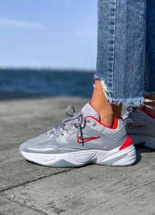 Nike m2k tekno grey/reg 🆕шикарні кросівки найк 🆕купити накладений платіж10 фото