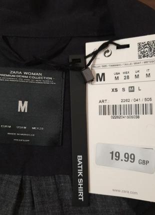 Zara woman р.m 100% вискоза блуза рубашка4 фото