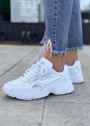 Adidas falcon white 🆕 шикарные женские кроссовки 🆕купить наложенный платёж