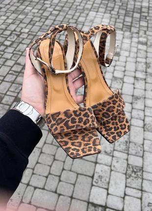 Босоніжки сандалі леопард2 фото