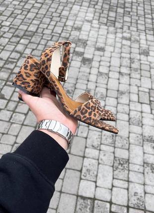 Босоніжки сандалі леопард4 фото