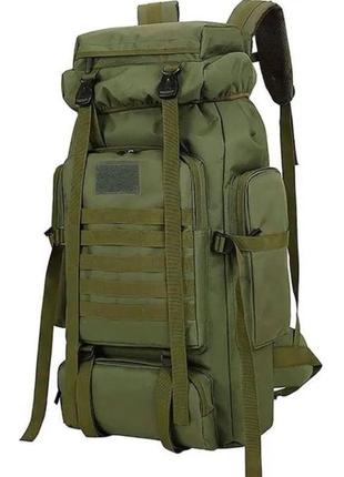 Рюкзак тактичний із кишенями військовий похідний для ссу 70 л, найкращі військові рюкзаки, баул армійський всу3 фото