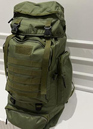 Рюкзак тактичний із кишенями військовий похідний для ссу 70 л, найкращі військові рюкзаки, баул армійський всу2 фото