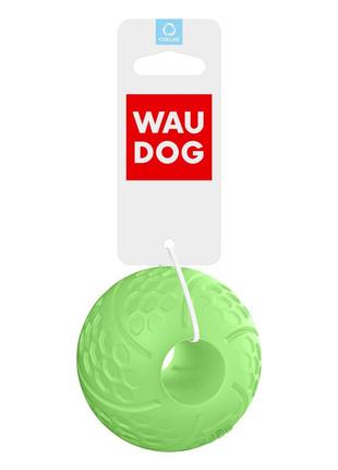 М'ячик світлонакопичувальний waudog fun з отвором для смаколиків, 7 см3 фото