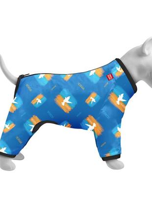 Вітровка для собак waudog clothes, малюнок "прапор", xs30, в 43-45 см, с 27-30 см2 фото