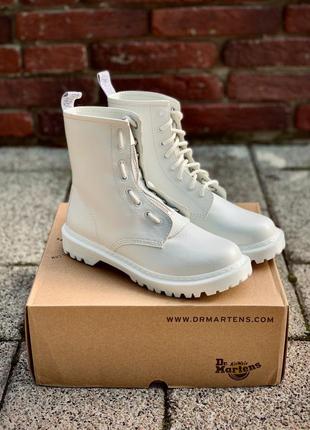 Черевики dr. martens 1460 sinclair mono white lux черевики