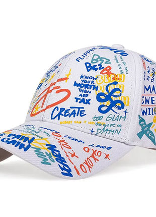 Бейсболка графіті кепка для дівчинки підлітка1 фото