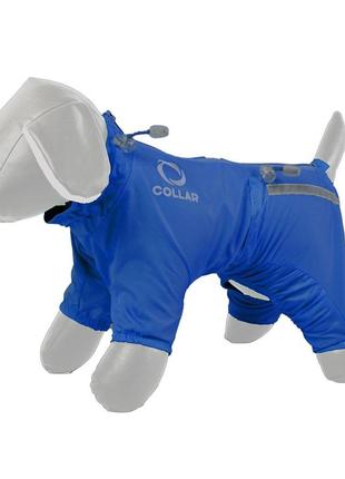 Комбінезон collar для собак, демісезонний, м 35 (миттельшнауцер, французький бульдог) синій2 фото