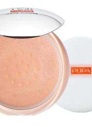 Пудра рассыпчатая для лица pupa like a doll invisible loose powder 002 rosy nude, 9 г1 фото