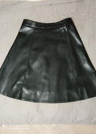 Юбка кожзам