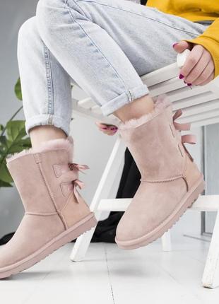 Ugg bailey bow pink🆕 шикарные женские угги🆕купить наложенный платёж2 фото