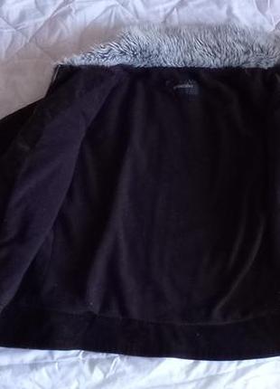 Демі куртка приталені коротка на флісі, вельветова, марсала, principle7 фото