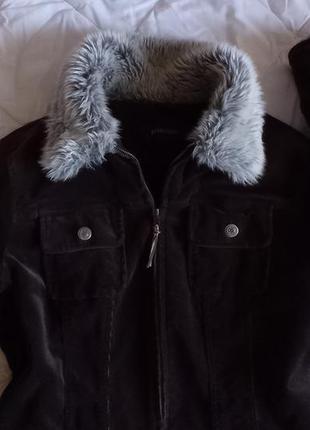 Демі куртка приталені коротка на флісі, вельветова, марсала, principle8 фото