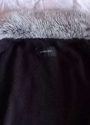 Демі куртка приталені коротка на флісі, вельветова, марсала, principle10 фото