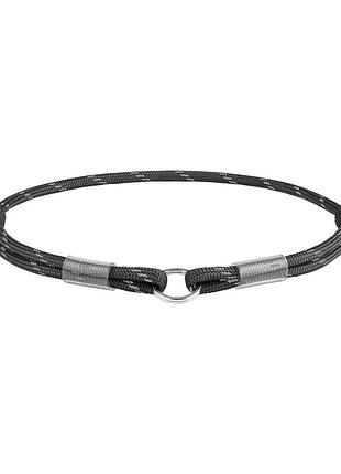 Шнурок для адресника з паракорду waudog smart id, світловідбиваючий, розмір s, діаметр 4 мм, довжина 25-45 см