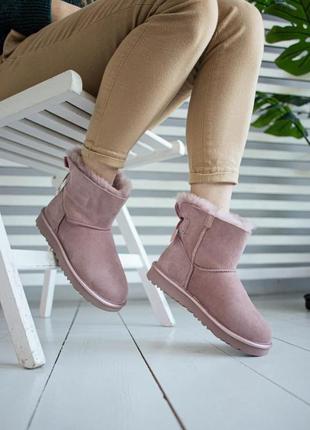 Ugg mini bailey bow pink🆕 шикарные женские угги🆕купить наложенный платёж