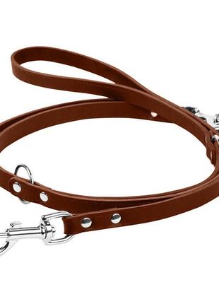 Повідець-перестібка "collar" (ширина 14мм, довжина 122,142,183см) коричневий