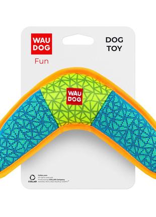 Іграшка для собак waudog fun, "бумеранг",ш 24 см, д 14 см блакитний