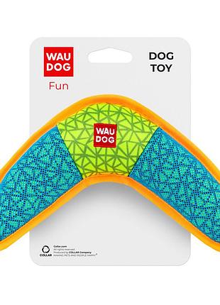 Іграшка для собак waudog fun, "бумеранг",ш 24 см, д 14 см блакитний