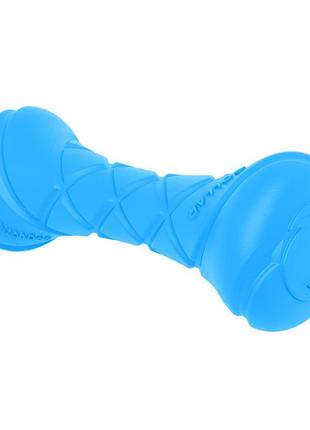 Ігрова гантель для апортировки pitchdog, довжина 19 см, діаметр 7 см блакитний2 фото
