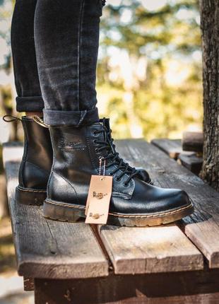Черевики dr. martens 1460 black без хутра черевики 9