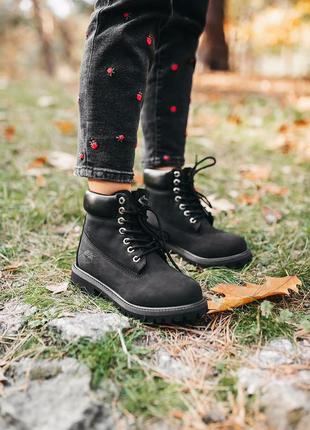 🍁timberland black🍁(36рр - 45рр) ботинки тімберленд осінь-весна чорні