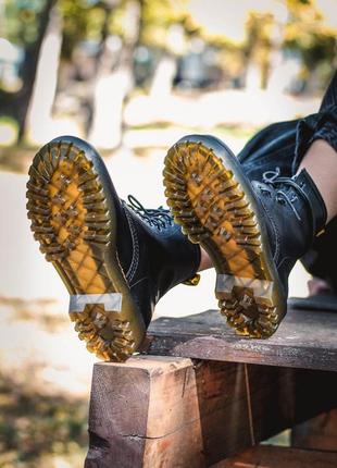 Ботинки dr. martens 1460 black lux черевики7 фото