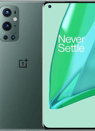 Смартфон 6.7" oneplus 9 pro 12/256gb 5g 2-sim nfc 8 ядер 50/16мп android 13 pine green factory recertified