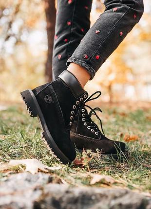 ❄️🖤❄️timberland ginger black winter❄️🖤❄️ботинки тимберленд зимние с мехом