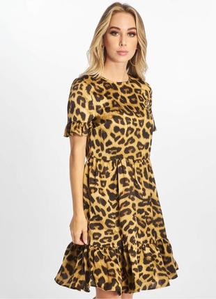 Нове дуже красиве леопардове плаття na-kd розмір м2 фото