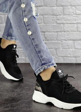 Жіночі кросівки fashion tyson 1432 38 розмір 24 см чорний