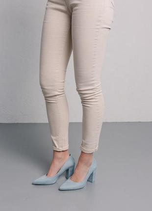 Жіночі туфлі fashion sophie 3994 36 розмір 23 см блакитний7 фото