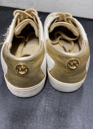 Женские спортивные кожаные туфли michael kors 39,5 -26 стелька.3 фото