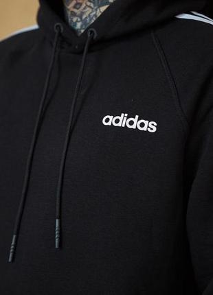 Мужской спортивный костюм adidas теплый худи с капюшоном,зимний костюм теплый и комфортный5 фото